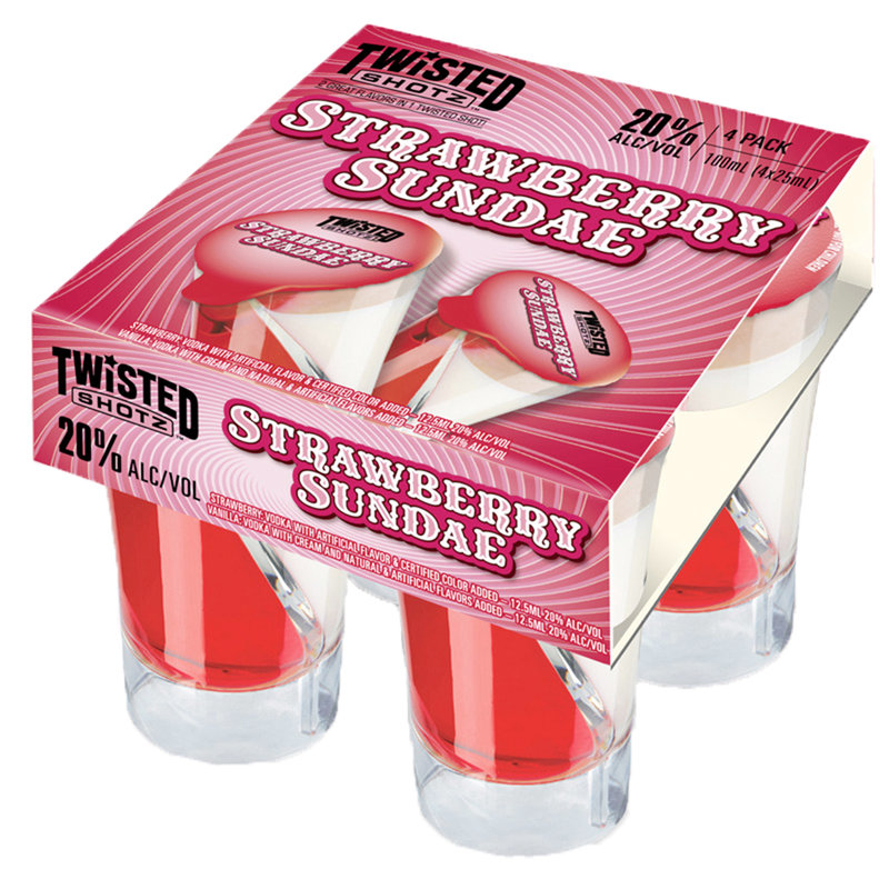 Twisted Shotz Strawberry Sundae