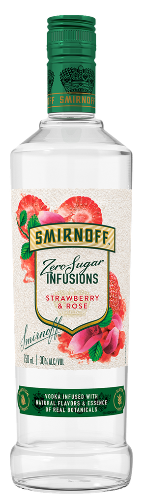 Smirnoff Zero Sugar Infusion Strawberry &amp; Rose
