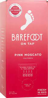 Barefoot On Tap Pink Moscato California